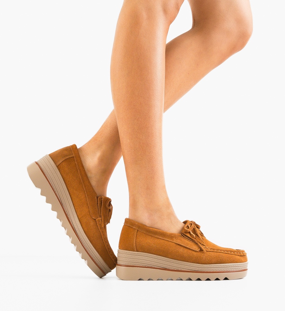 Pantofi Casual Hipok Camel - Confort și Stil - imagine 2