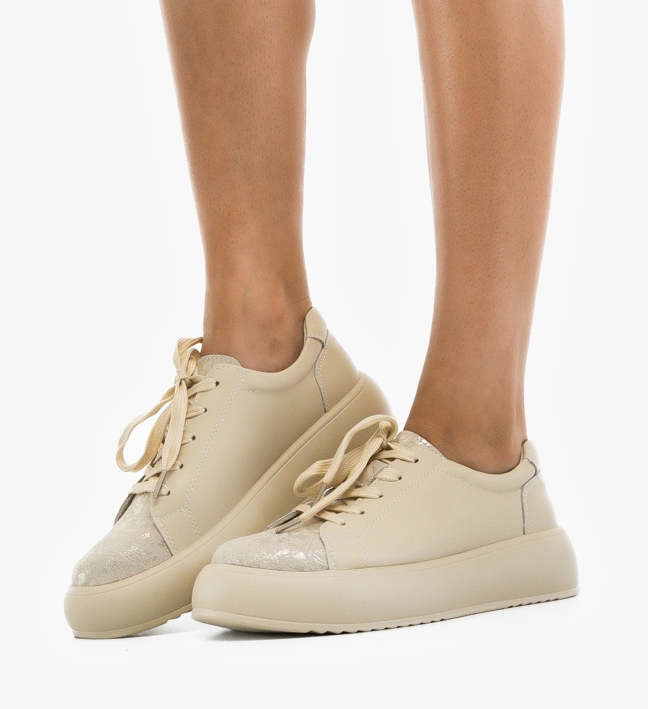 Pantofi Casual Floray Bej - Confort și Stil - imagine 2