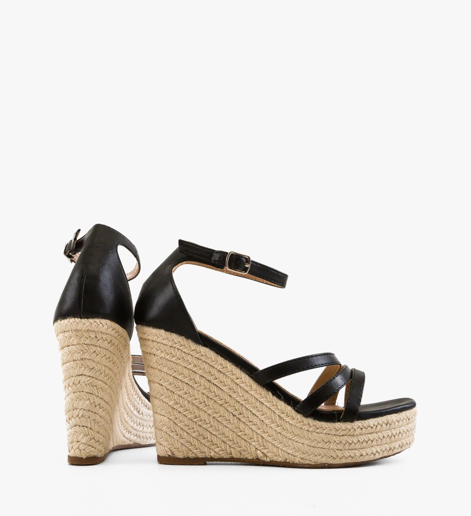 Sandale Platforme Ellen Negre | Stil Elegant - imagine 7