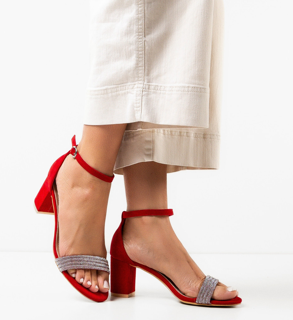 Sandale Ward Rosii cu Toc - Eleganta la Fiecare Pas - imagine 2