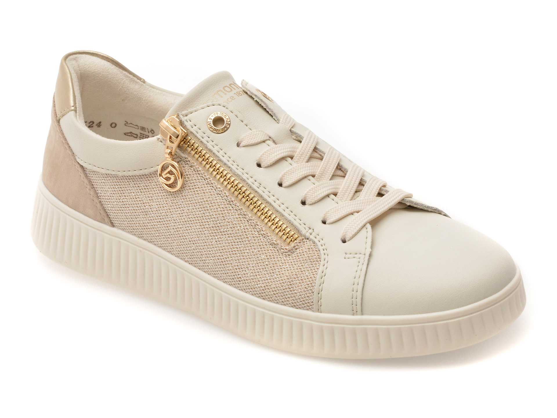 Pantofi sport Remonte auriu, Confort textil D2E00