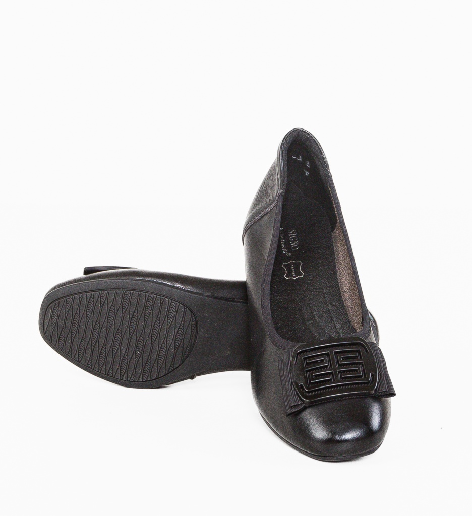 Pantofi Bobbi Negri cu Toc Elegant - imagine 6