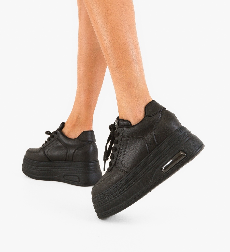 Sneakers Dama Mixing Negri - Confort și Stil - imagine 3