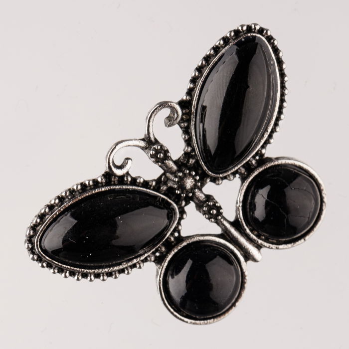 Brosă Fluture Onix Shopika | Bijuterie Argintie Eleganta