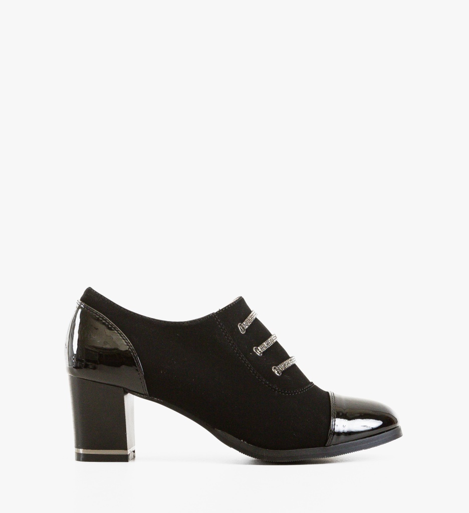 Pantofi dama Tylysh Negri eleganți cu toc - imagine 6