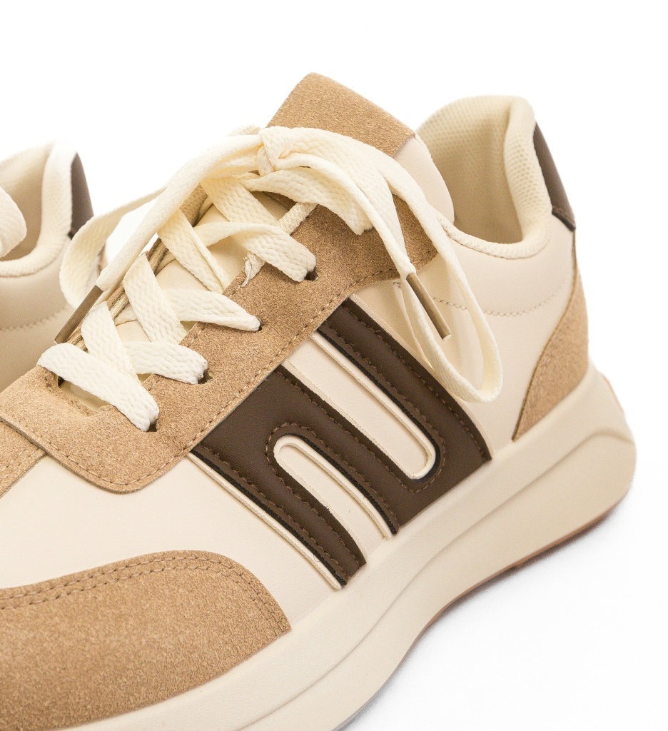 Sneakers Dama Bahman Khaki | Confort și Stil - imagine 5