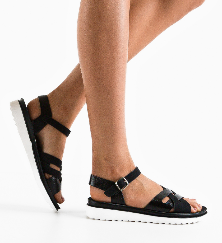 Sandale Dama Halifax Negre | Eleganță Asigurată - imagine 2