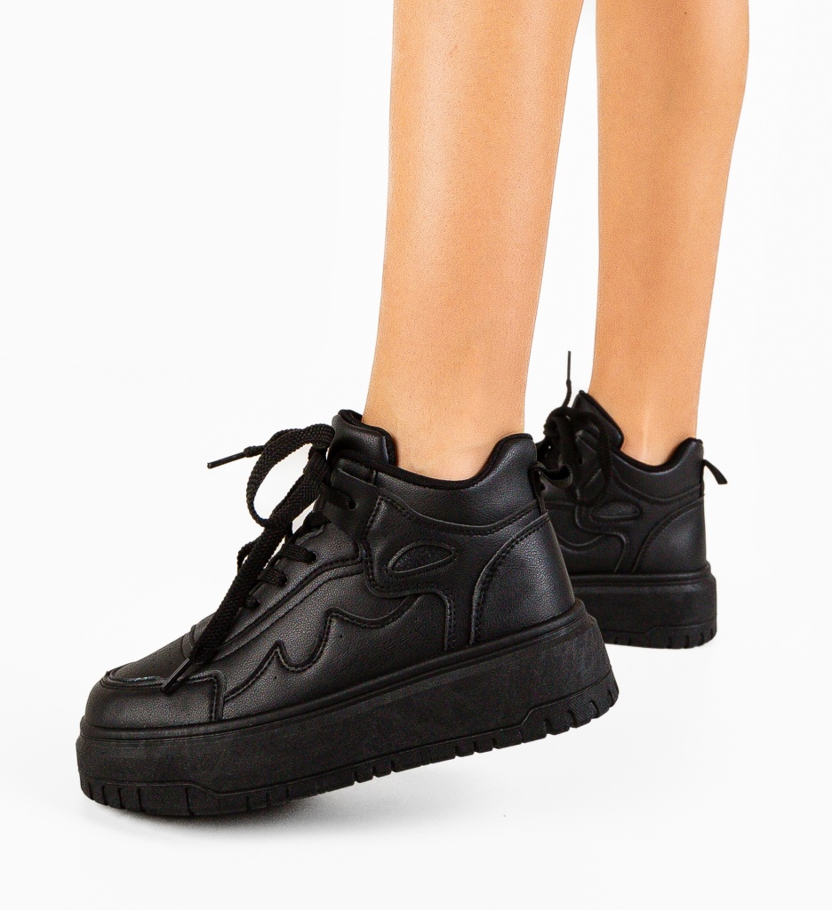 Sneakersi Dama Traskom Negri | Confort și Stil - imagine 3