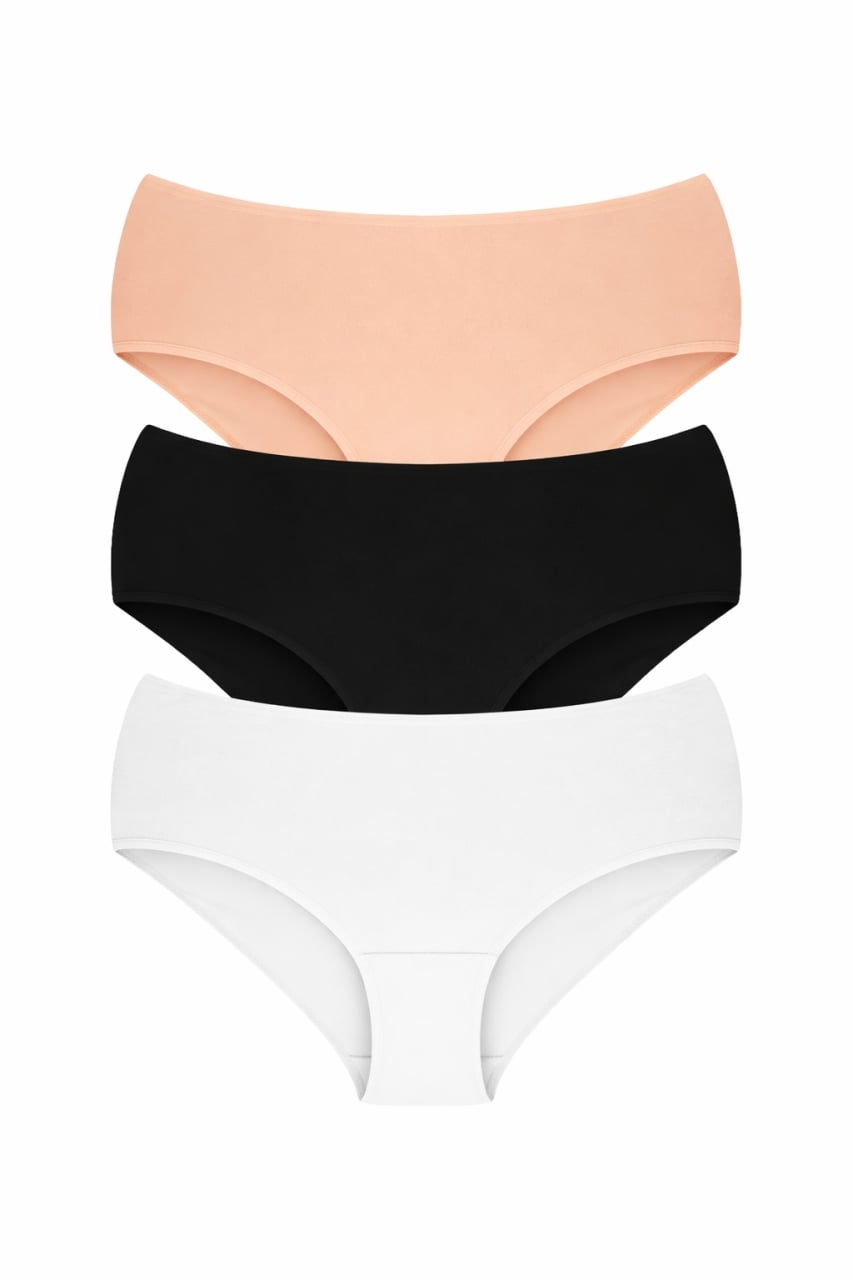 Set 3 chiloți bumbac Picadili, Confort Clasic