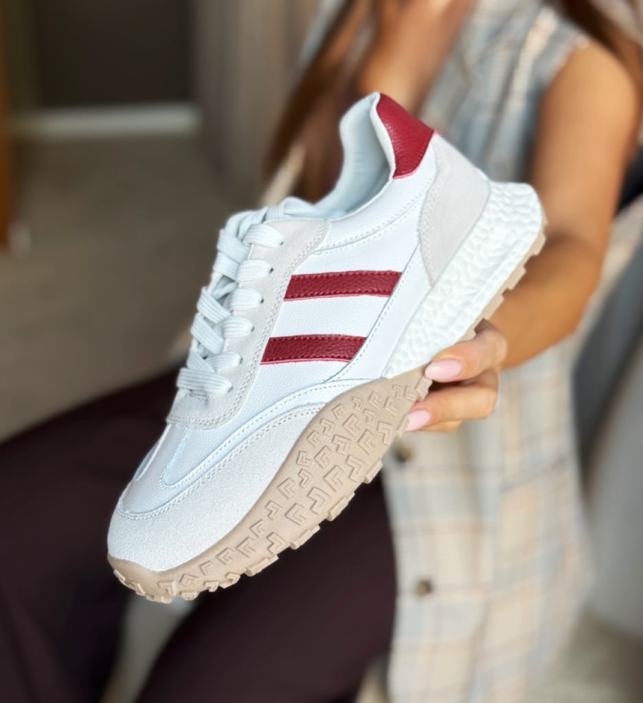 Sneakers Dama Forale Albi | Confort Zilnic