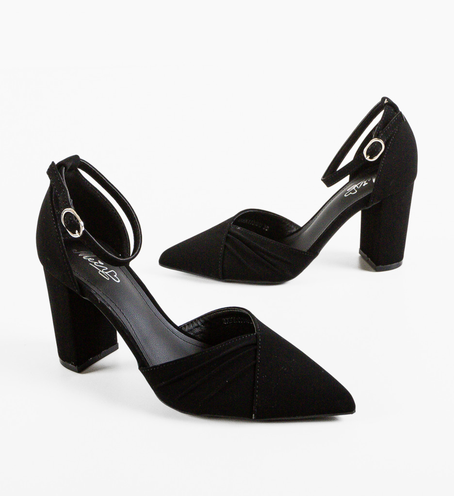 Pantofi Toc Salme Negri - Eleganță la Fiecare Pas
