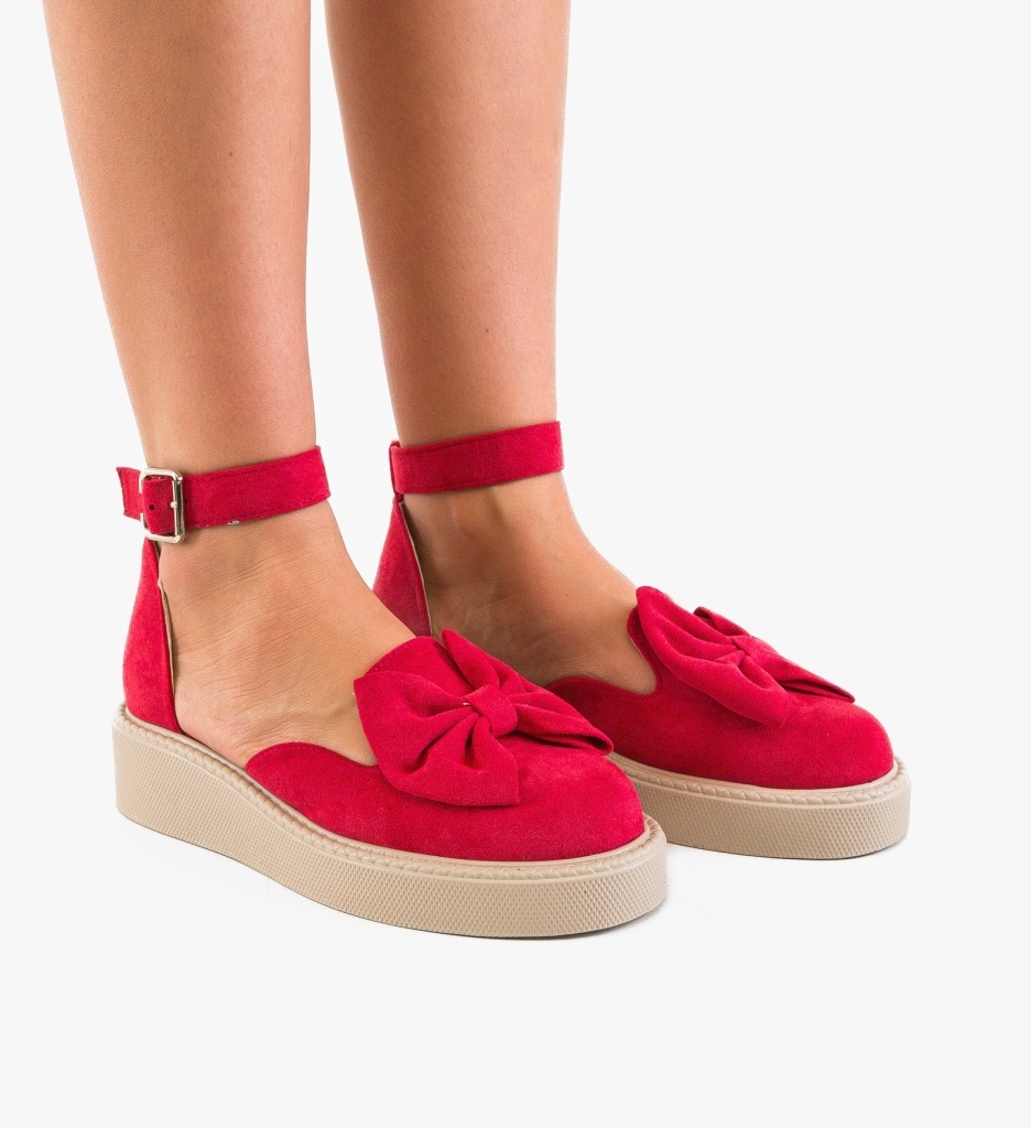 Pantofi Casual Dama Elona Fuchsia Eleganți - imagine 3