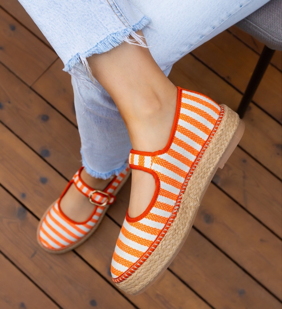 Espadrile Dama Gamny Portocalii | Casual & Confort - imagine 6