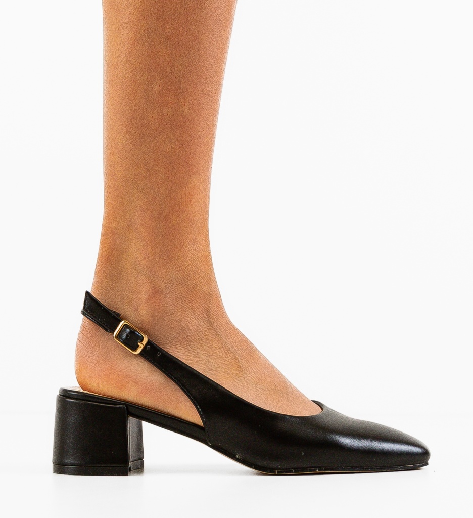 Kheian Pantofi Negri cu Toc - Eleganță Asigurată - imagine 2