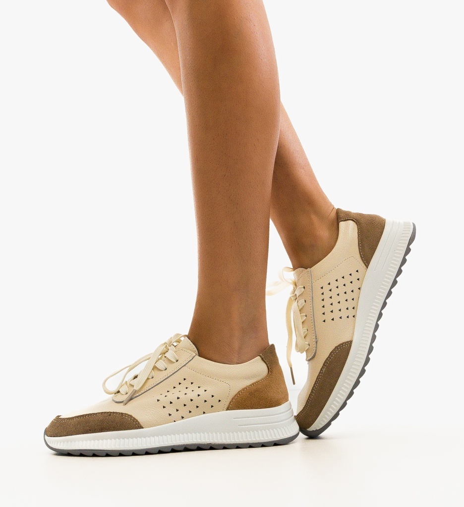 Sneakers Trybary Bej Dama - Confort și Stil - imagine 2