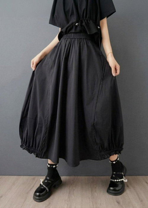 Fusta Midi Balon Shopika - Talie Elastica si Stil Modern