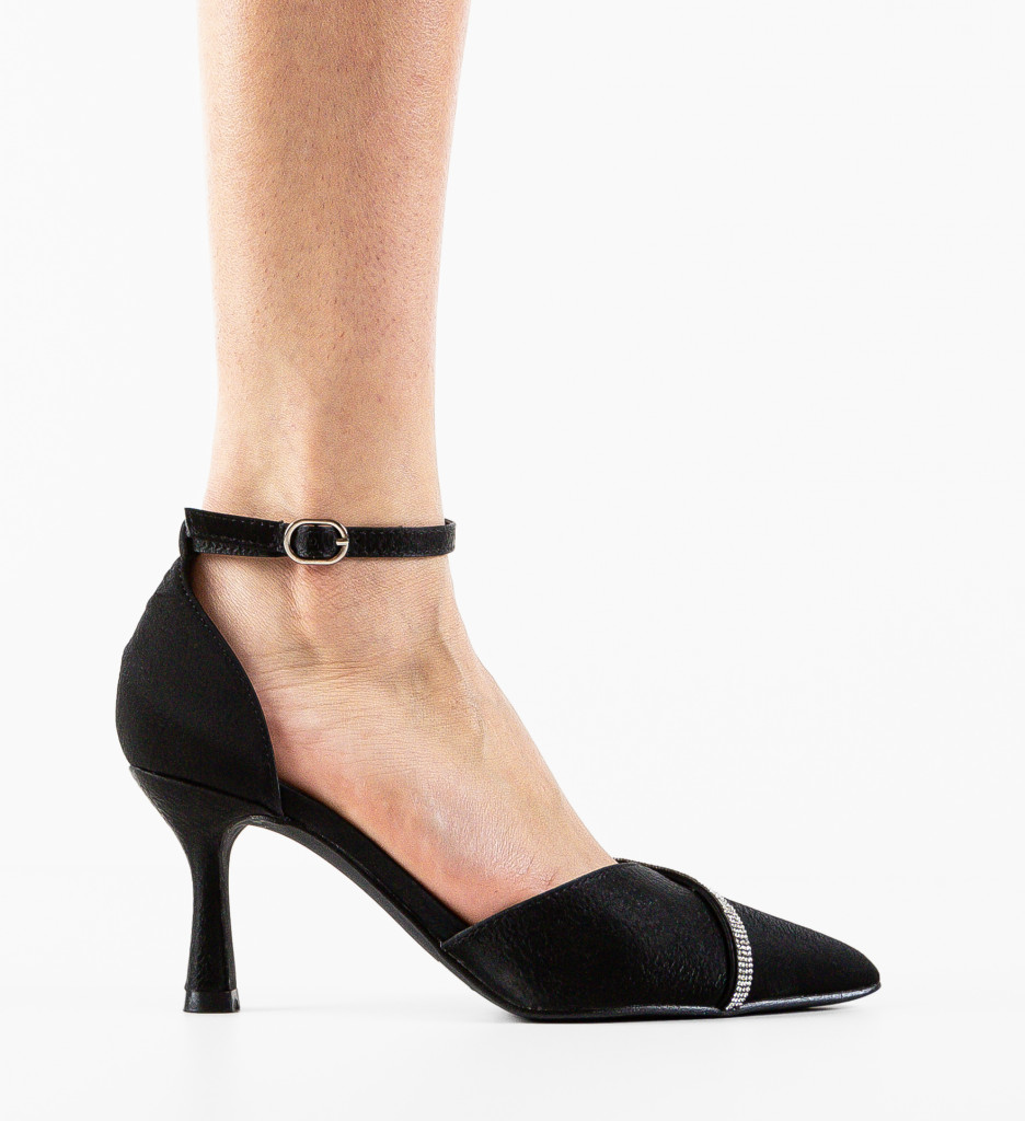 Pantofi Dama Rubble Negri - Eleganță și Stil - imagine 4