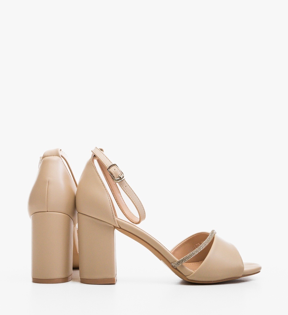 Sandale Dama Tatuu Bej Elegante - imagine 3