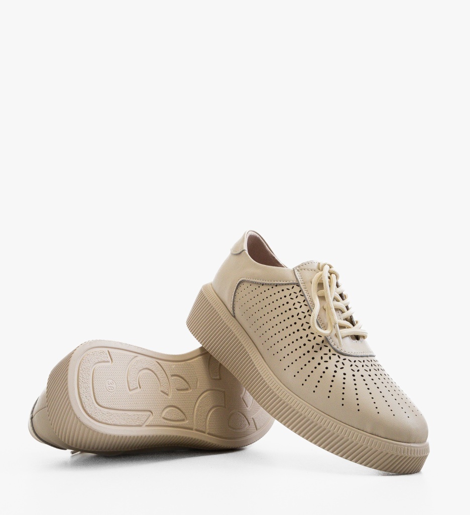 Pantofi Casual Lehe Bej – Confort și Stil - imagine 4