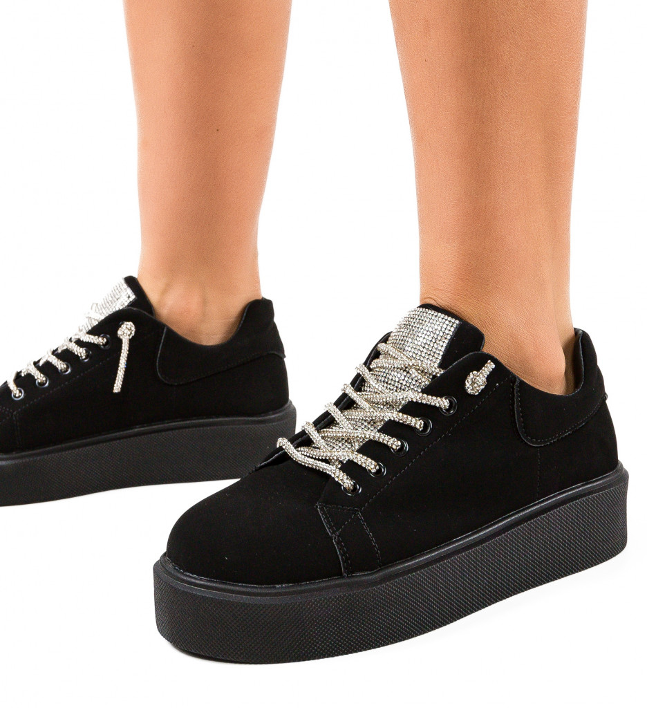 Sneakers Dama Laro Negri | Stil și Confort - imagine 2