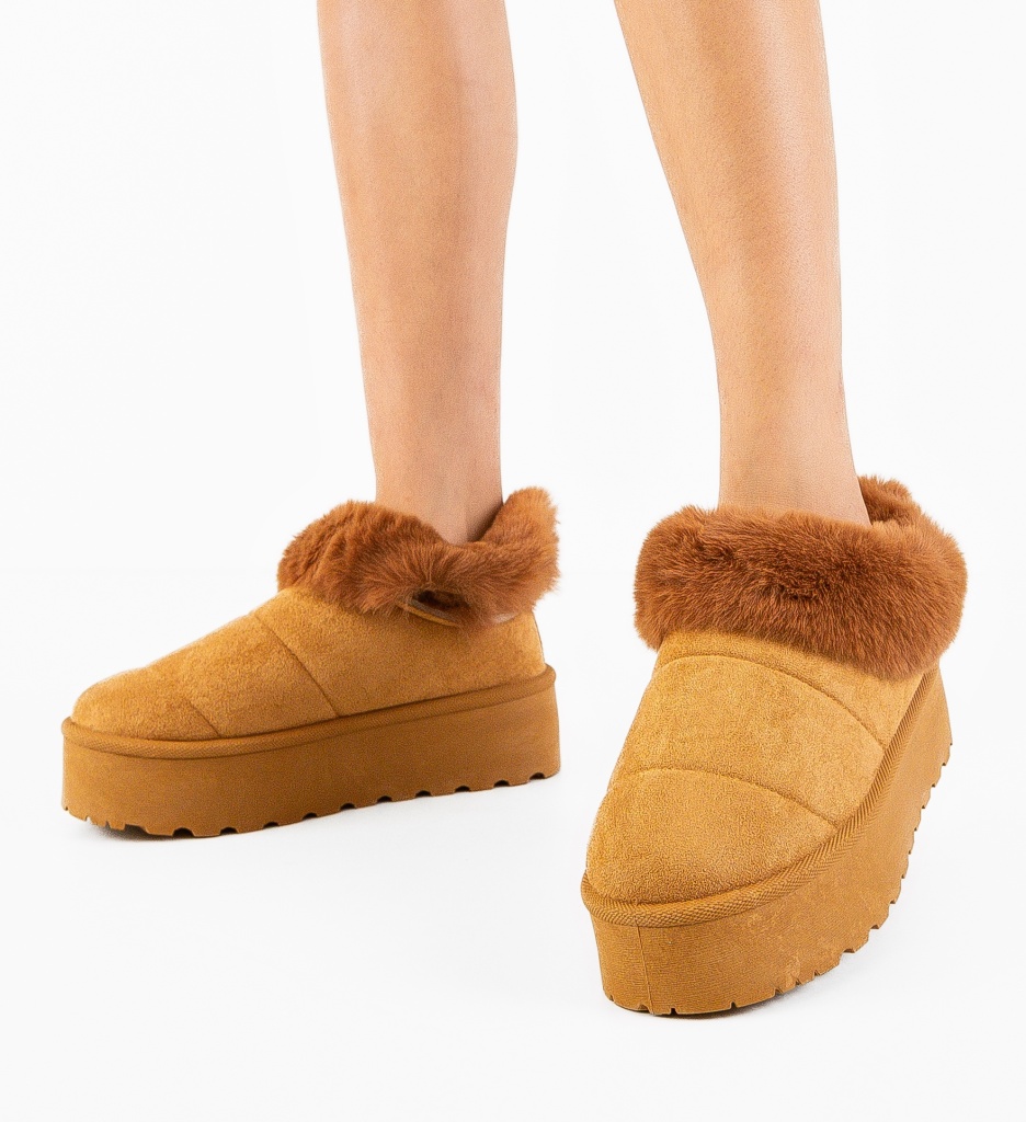 Papuci Ug Padma Camel - Confort și Stil - imagine 3