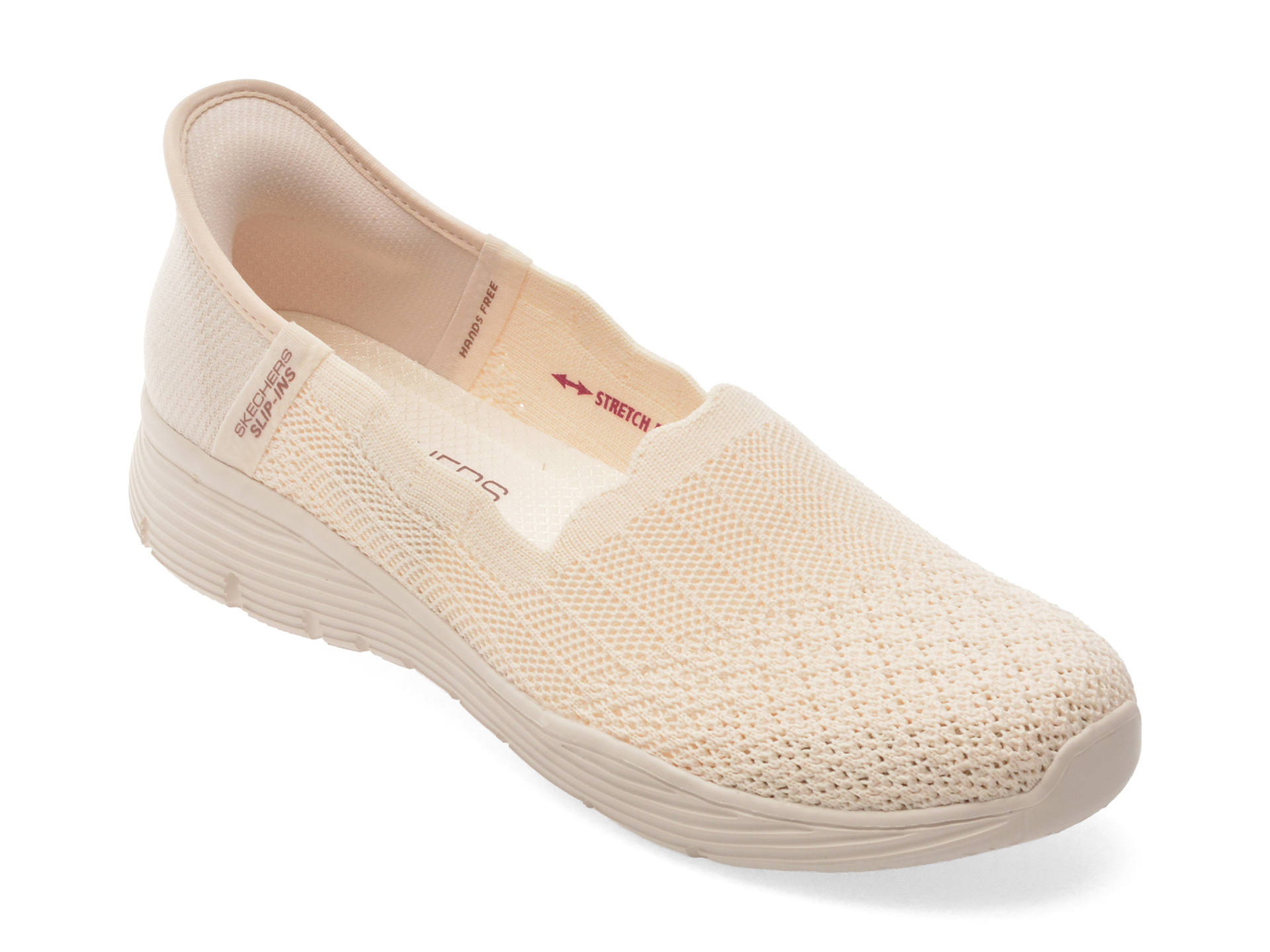 Pantofi Sport SKECHERS SEAGER, Albi cu Memory Foam