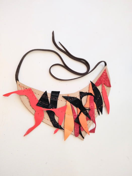 Colier Piele Naturală Shopika | Design Asimetric