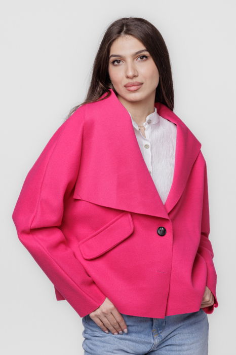 Jacheta Oversize Fucsia Stil Urban | Shopika