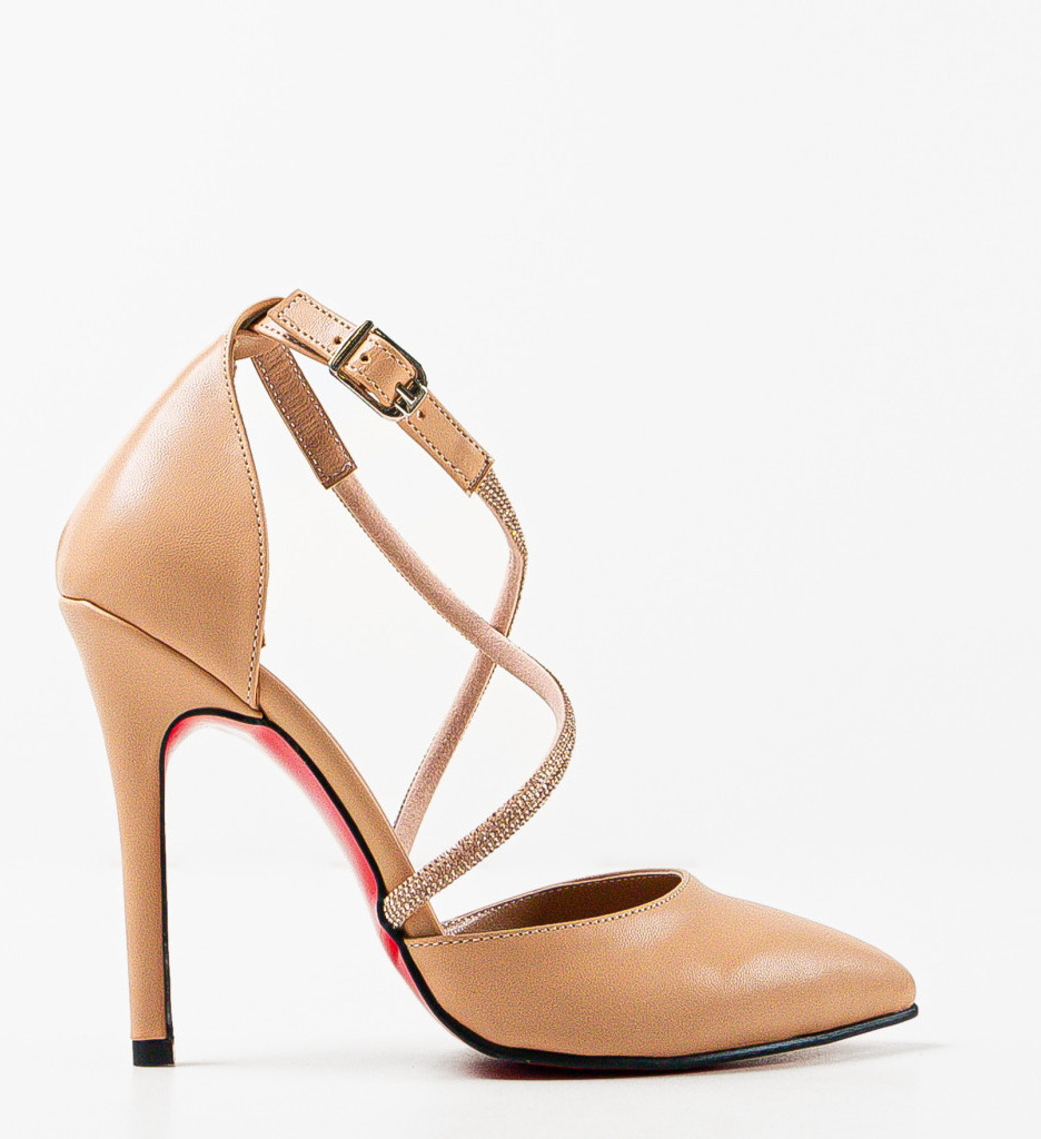 Pantofi cu Toc Onaza Nude | Eleganță și Confort - imagine 6