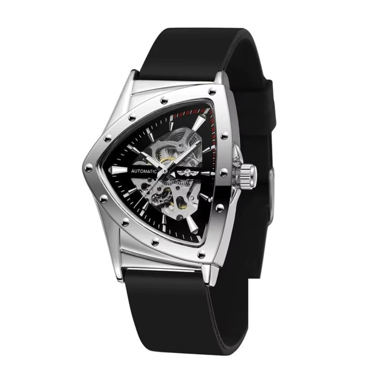 Ceas Winner Barbatesc Automatic Silicon Negru