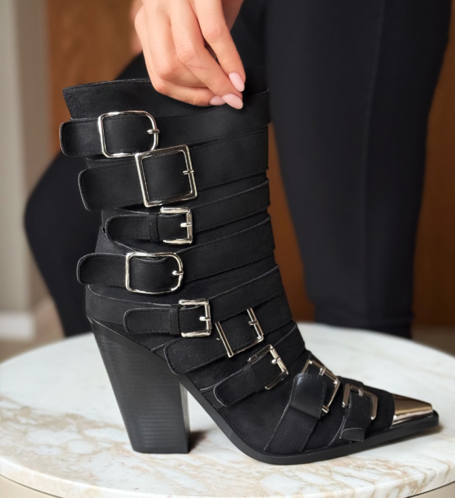 Botine Donia Negre - Eleganță și Stil