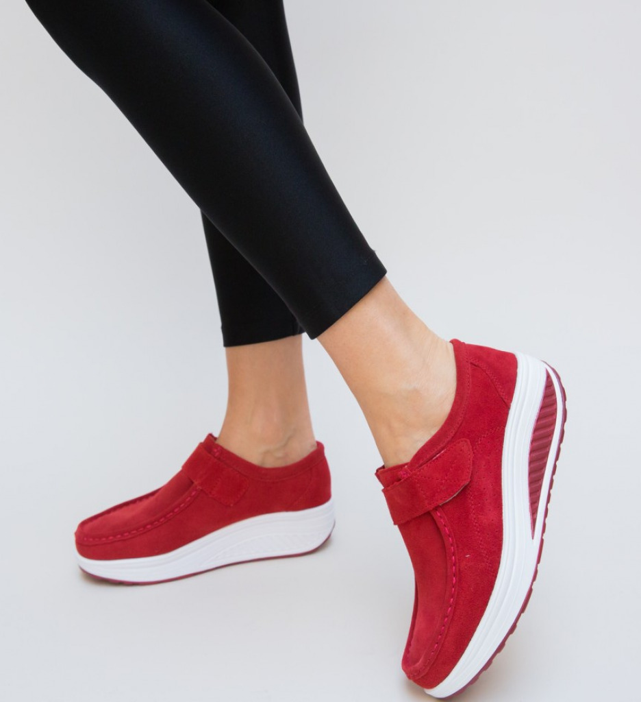 Pantofi Casual Tinna Rosii - Eleganță și Confort