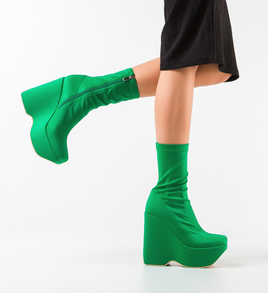 Botine Dama Khan Verzi | Elegante si Moderne