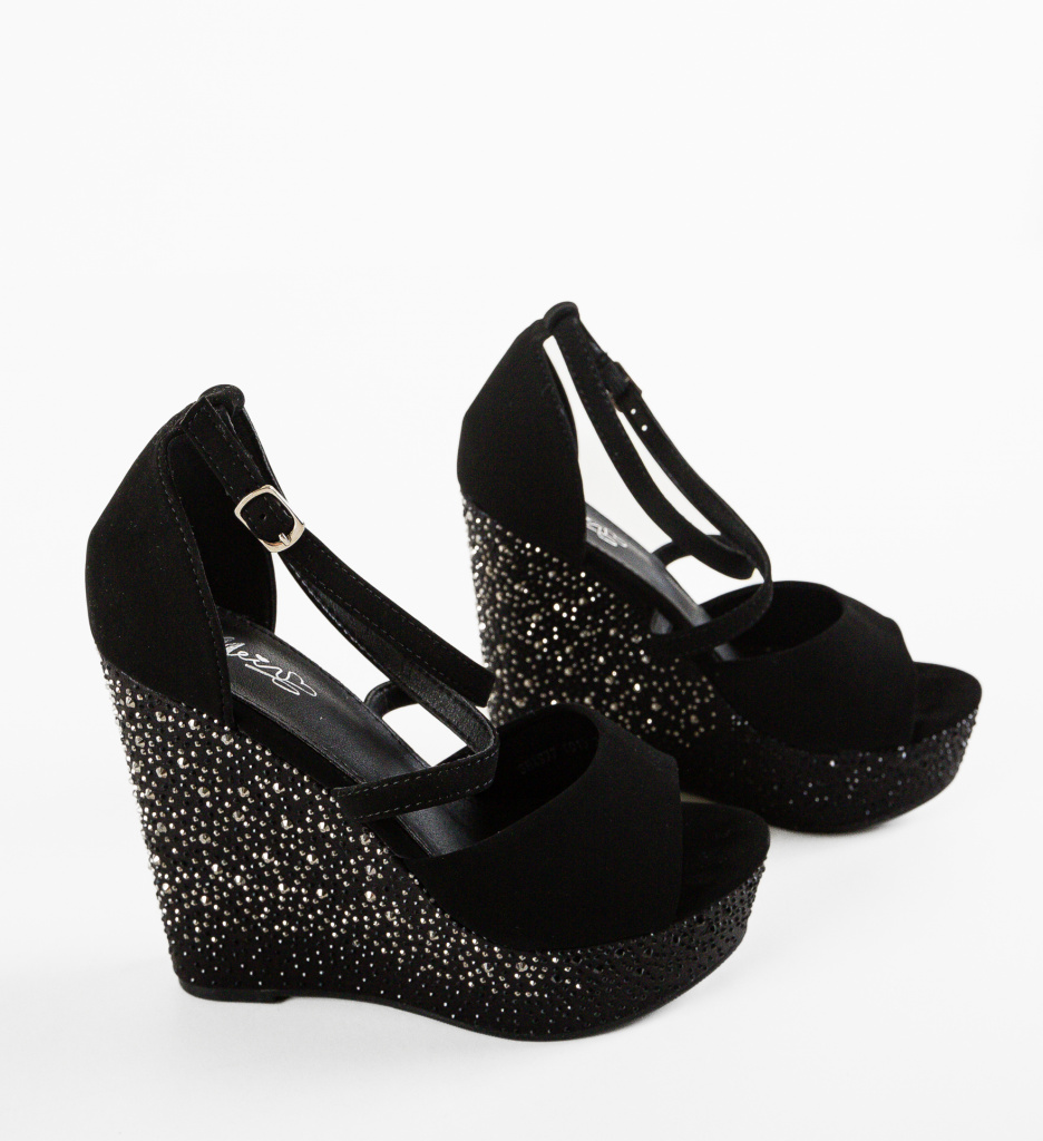Platforme Dama Rafah Negre | Confort & Stil - imagine 6