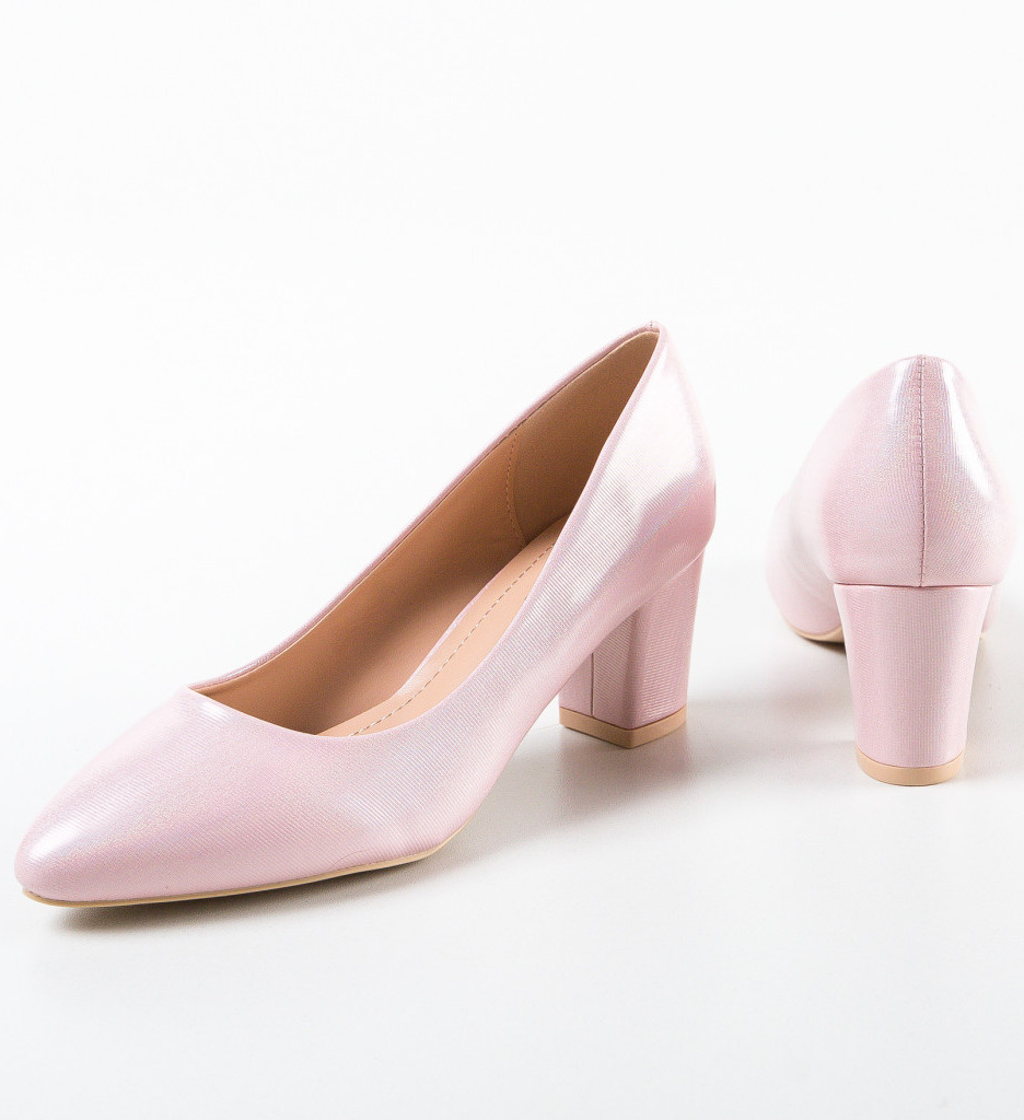 Pantofi cu Toc Bone Roz | Eleganță Asigurată - imagine 6