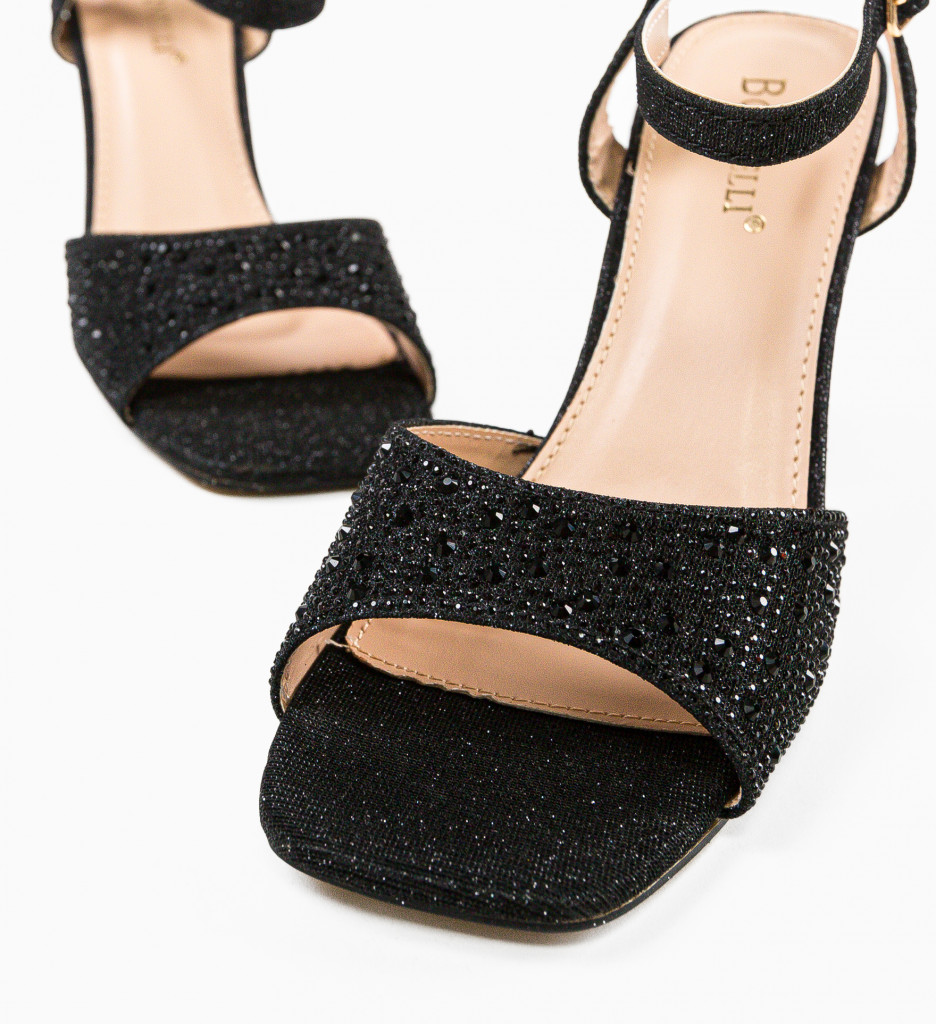 Sandale Toc Baragaz Elegante Negre - imagine 6