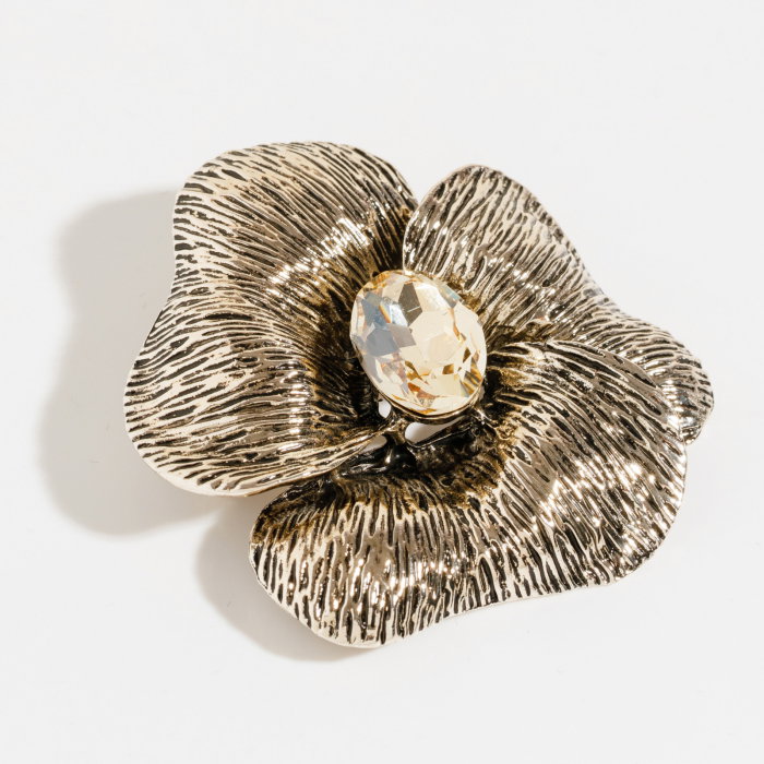 Brosa Pandant Argintie Floare Shopika