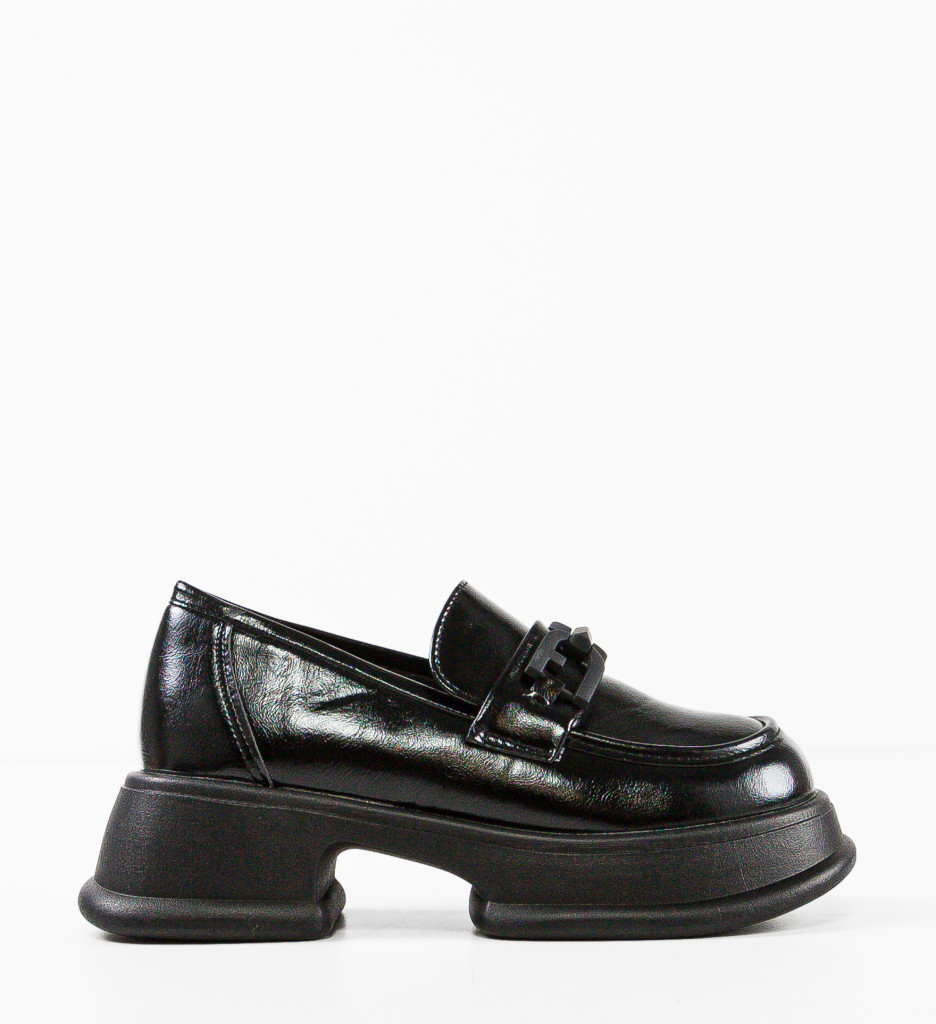 Pantofi Casual Herek Negri - Confort Stilat - imagine 5