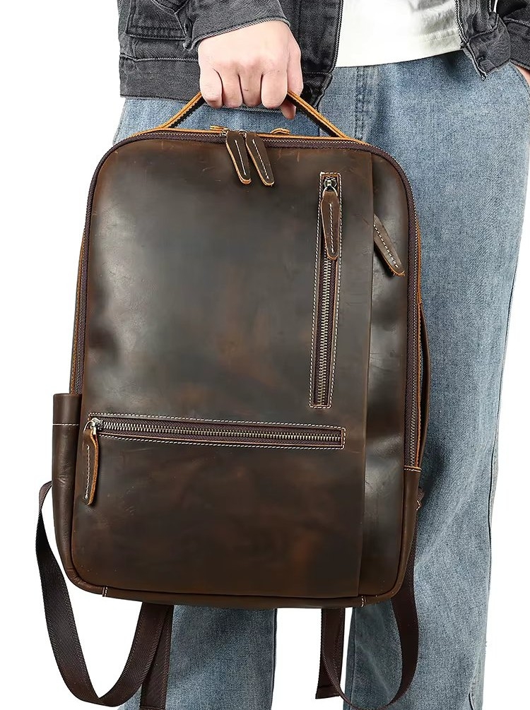 Rucsac Barbati Piele Naturala Delis Zadiel GT3317 - imagine 2
