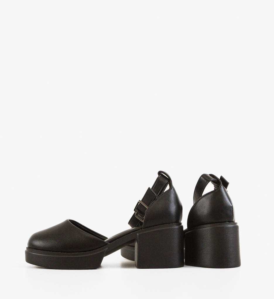 Pantofi Casual Dama Sauron Negri - Confort Stil - imagine 5