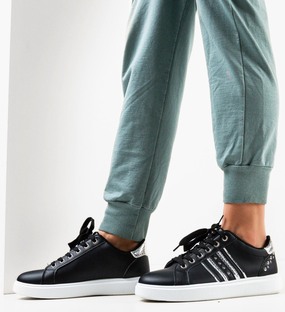Sneakers Dama Manana Negri - Confort & Stil - imagine 2