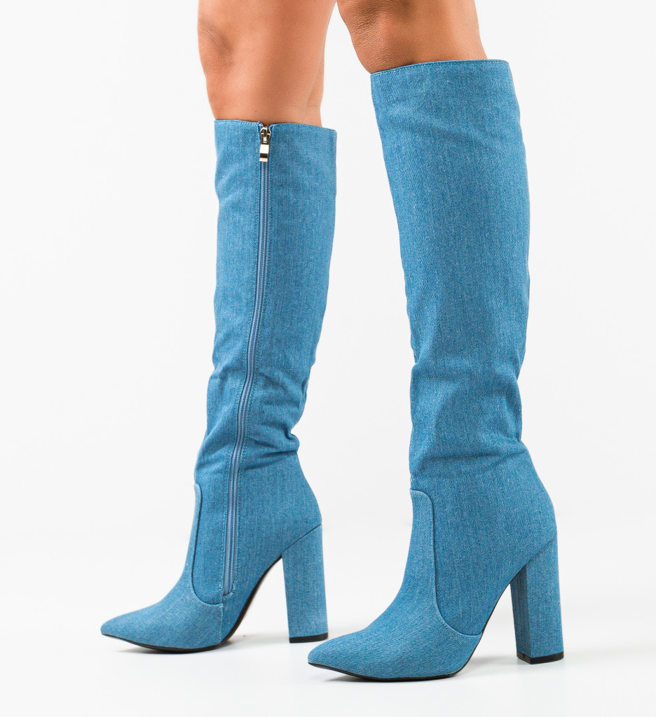 Cizme Dama Albastre Sian | Elegante și Comode - imagine 2