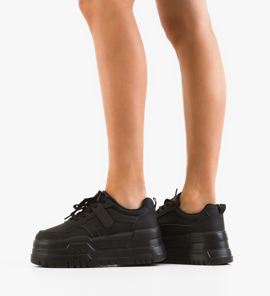 Sneakers Hift Dama Negri | Confort și Stil Urban - imagine 2