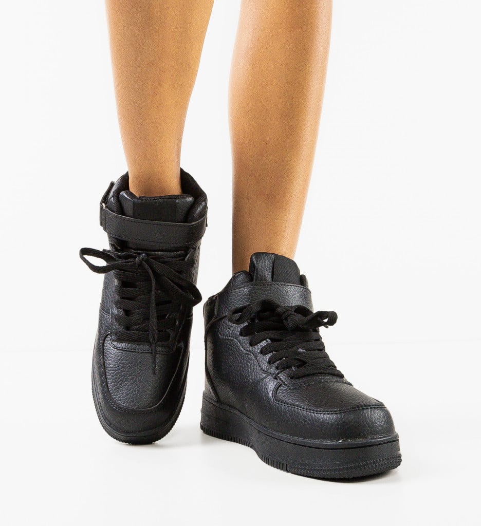 Sneakers Dama Aptispe Negri | Confort și Stil - imagine 2