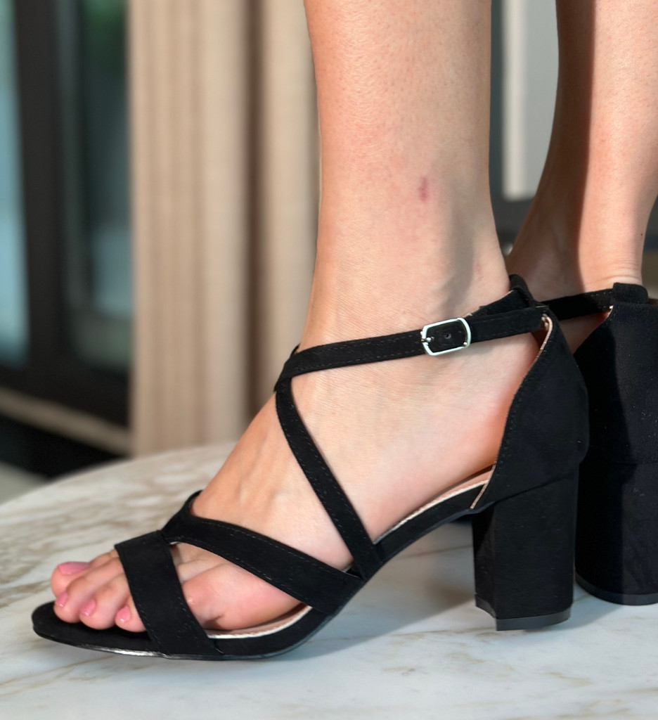 Sandale cu Toc Ayomide Negre - Eleganță și Stil - imagine 3