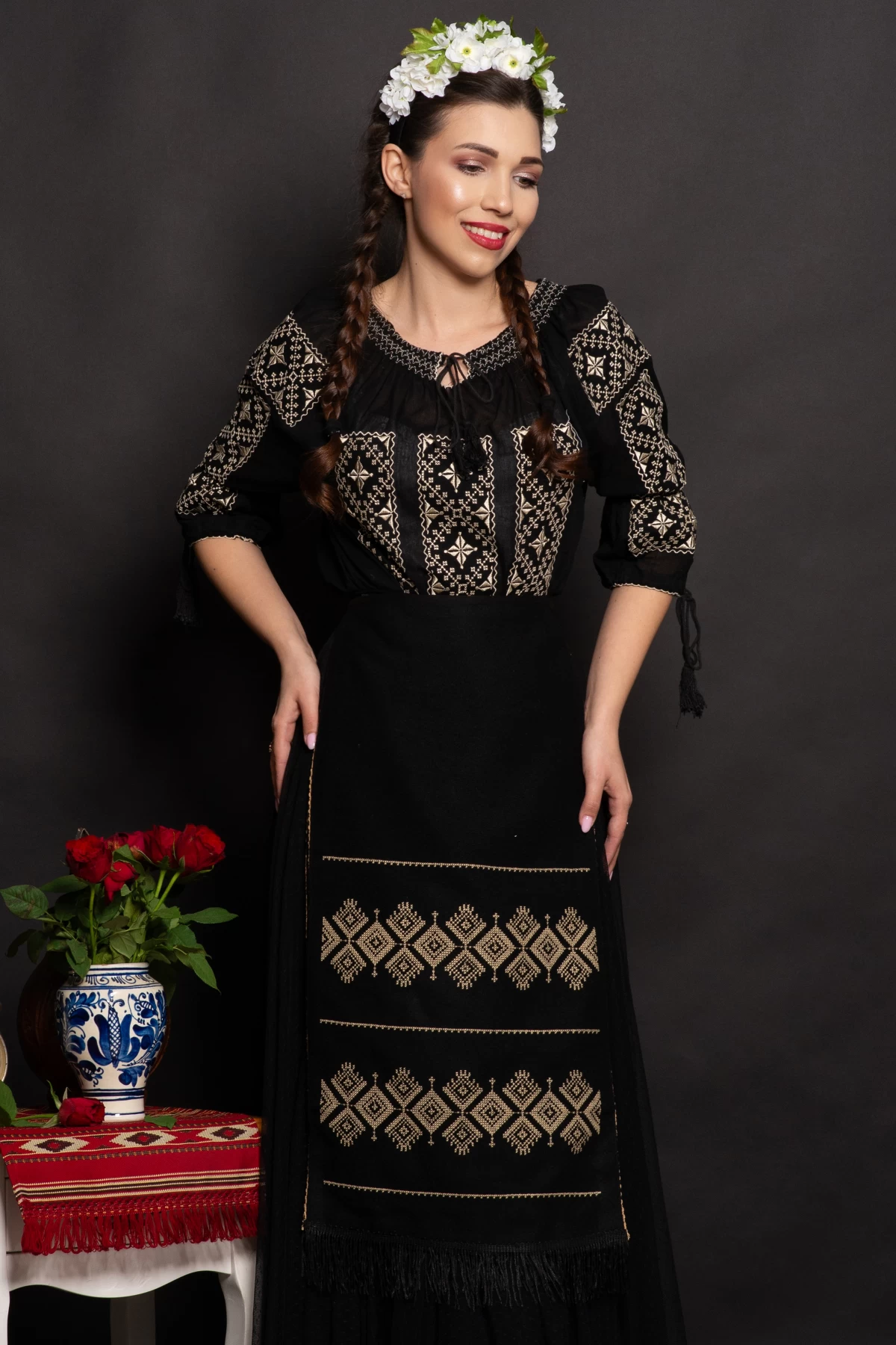 Fota Nadia Brodata | Traditional cu Romb