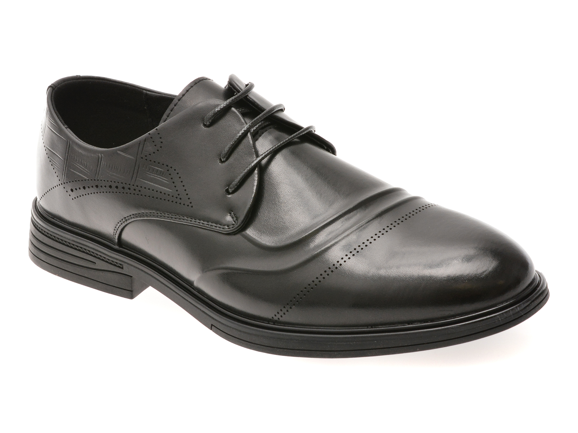 Pantofi Eleganți Bite The Bullet Negri Piele