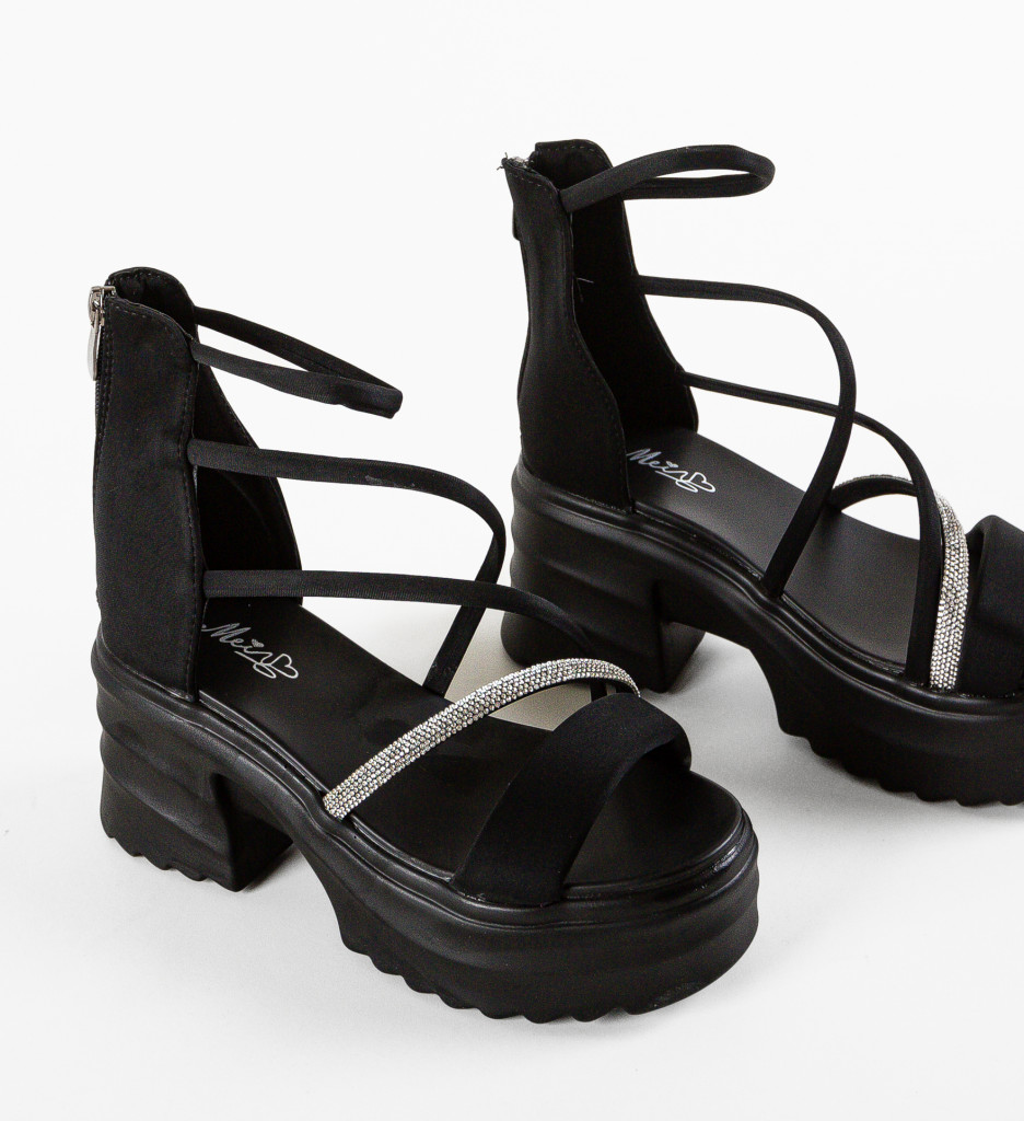 Sandale Dama Eleger Negre Elegante și Comode - imagine 9