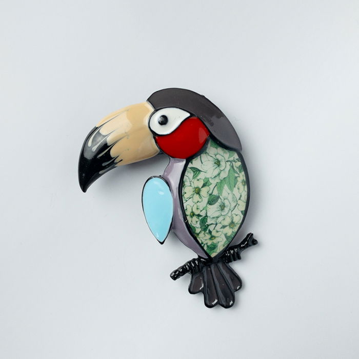 Brosa Pasare Metalică | Stil Exotic by Shopika