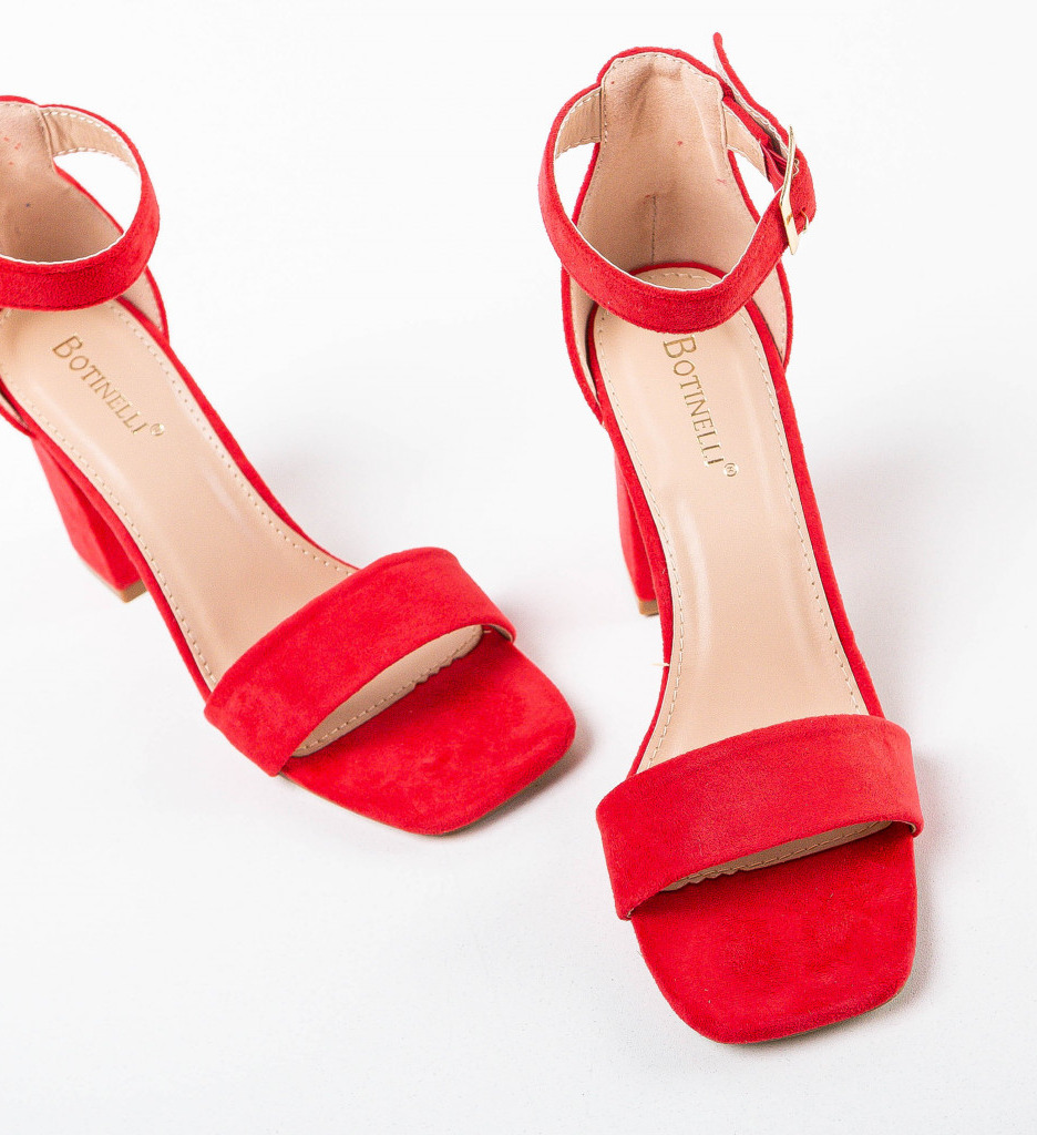 Sandale Rosii Kitu - Toc Elegant pentru Orice Ocazie - imagine 6